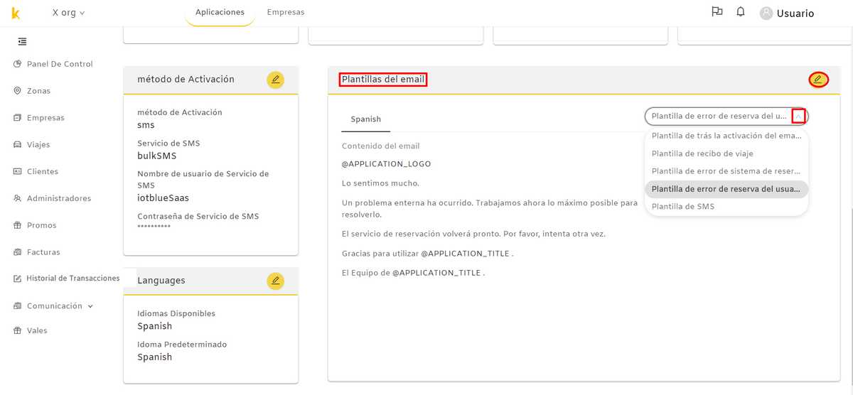 Takasi Plantillas de Aplicaci n